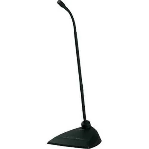 Shure MX418SE/S Microflex 18" Supercardioid Miniature Gooseneck-Mounted Condenser Microphone, Surface Mount Flange with Side-Exit Cable