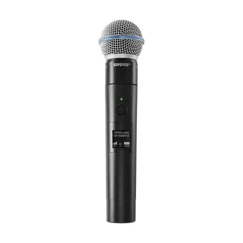 Shure MXW2X/BETA58=-Z10 Rechargeable Wireless Handheld Transmitter with Beta 58A Capsule, Z10 Band