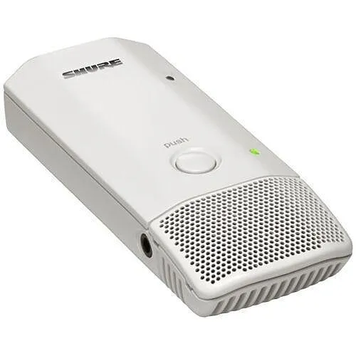 Shure MXW6W/C=-Z10 Boundary Transceiver, Cardioid, White