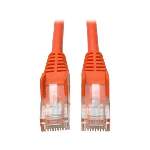 Eaton Tripp Lite N001-007-OR CAT5e Snagless Molded Patch Cable, UTP, 350 MHz, RJ45 M/M, 7' (2.13m), Orange