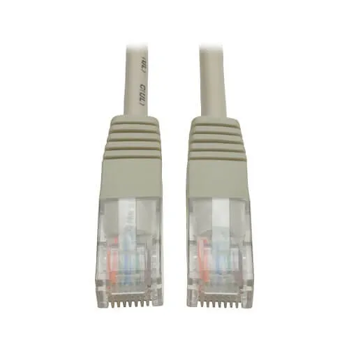 Eaton Tripp Lite N002-005-GY Cat5e 350 MHz Molded UTP Ethernet Cable RJ45 M/M, PoE, Gray, 5' (1.52 m)