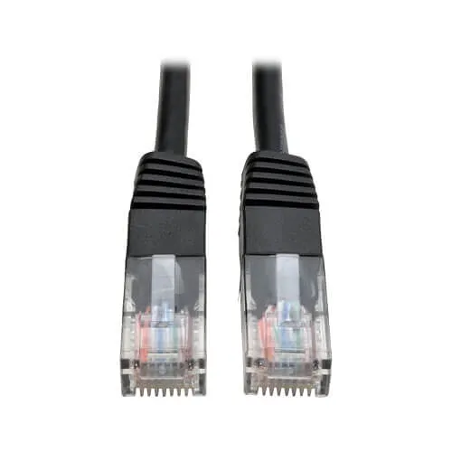 Eaton Tripp Lite N002-010-BK CAT5e Molded Patch Cable, UTP, 350 MHz, RJ45 M/M, 10' (3.05m), Black