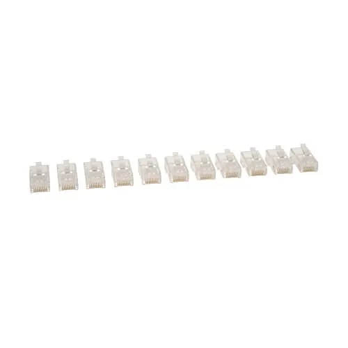 Eaton Tripp Lite N030-100-FL RJ45 Plugs for Flat Solid/Stranded Conductor Cable, 100-Pack