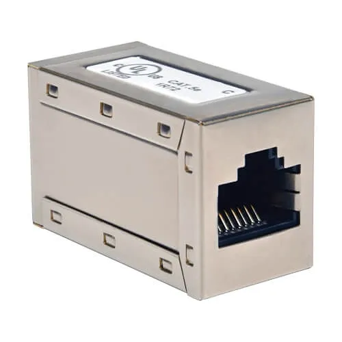 Eaton Tripp Lite N032-001 CAT5e Straight Through Modular Shielded In-Line Coupler (RJ45 F/F)