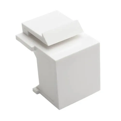 Eaton Tripp Lite N040-010-WH Snap in Keystone Port Plug, TAA, 10-Pack, White