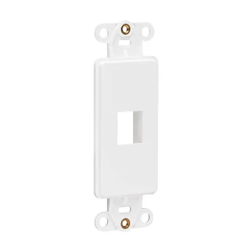 Eaton Tripp Lite N042D-001V-WH Center Plate Insert, Decora Style, Vertical, 1-Port