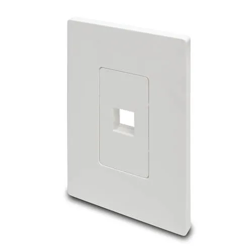 Eaton Tripp Lite N080-101 1-Port Keystone Single-Gang Faceplate, White