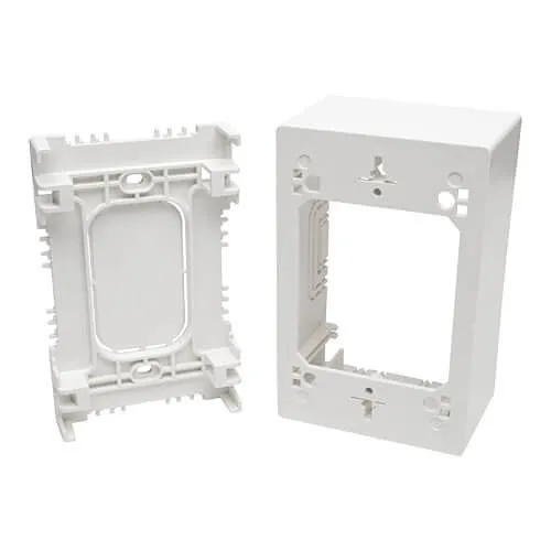Eaton Tripp Lite N080-SMB1-WH Single-Gang Surface-Mount Back Box, White, TAA