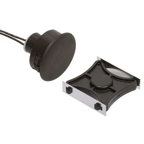 Nascom N1178BSHK/ST Recessed 1" Switch for Steel / Wood Doors with Shark Magnet and Wire Leads, Brown