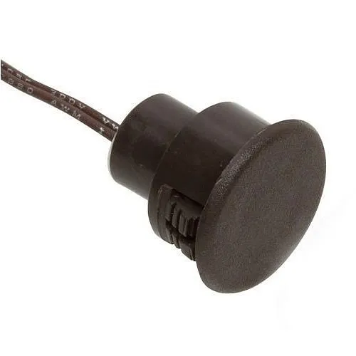 Nascom N1178CB/SW Recessed 3/4" Stubby Switch for Steel / Wood Doors, Wire Leads, Brown