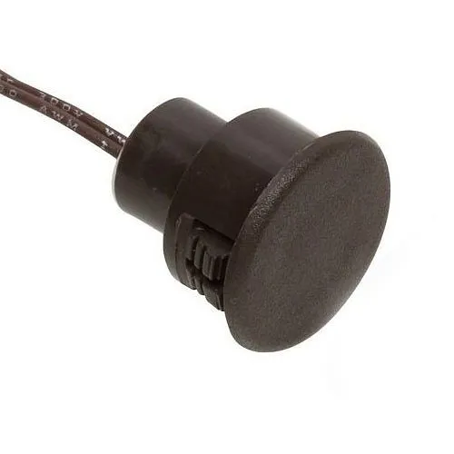 Nascom N1178CB/SWDD Recessed 3/4" Stubby DPDT Switch for Steel Wood Doors, Wire Leads, Brown