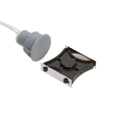 Nascom N1178CGSHK/ST036 Recessed 3/4" Stubby Switch/Shark Magnet Set, 36", Gray