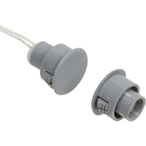 Nascom N1178CG/ST036 Recessed 3/4" Stubby Switch / Magnet Set, 36", Gray