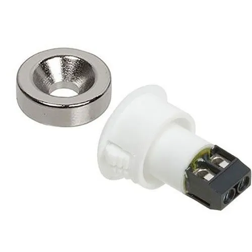 Nascom N1178CT400W/ST N1178C Terminal SW Nd Bare Magnet MN400 and Flathead Screw, White