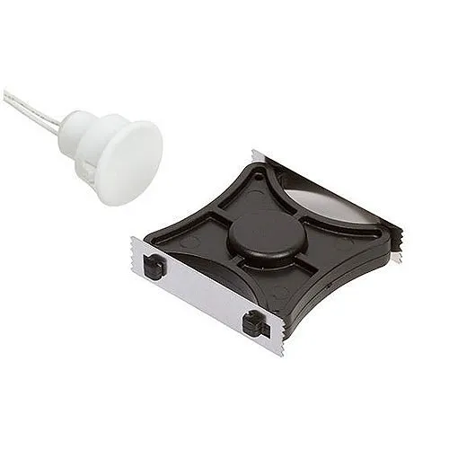 Nascom N1178CWSHK/ST Recessed 3/4 Stubby Switch for Steel/Wood Doors, Shark Magnet Wire Leads, Gray