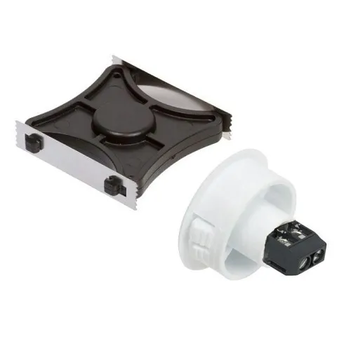 Nascom N1178TWSHK/ST Recessed 1" Stubby Terminal Switch for Steel / Wood Doors with Shark Magnet White