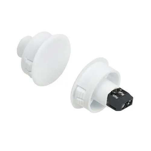 Nascom N1178TW/ST Recessed 1" Terminal Switch / Magnet Set for Steel / Wood Doors, White