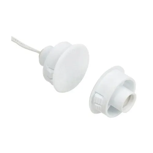 Nascom N1178W/ST2CR Recessed 1" Dual Closed Loop Switch / Magnet Set for Stee l/ Wood Doors with Wire Leads