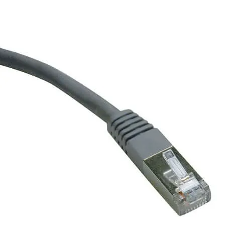Eaton Tripp Lite N125-025-GY CAT6 Gigabit Molded Shielded Patch Cable FTP RJ45 M/M, 25' (7.6m), Gray