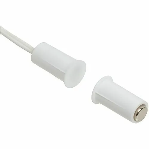 Nascom N175W/ST Recessed 3/8" Stubby Press Fit High Security Switch/Magnet Set, Wire Leads