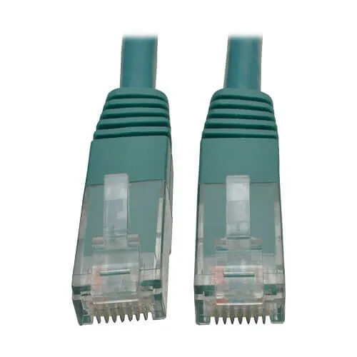 Eaton Tripp Lite N200-010-GN CAT6 Gigabit Molded Patch Cable, UTP, RJ45 M/M, 10' (3.05m), Green