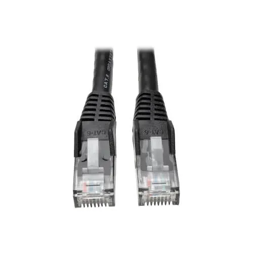 Eaton Tripp Lite N201-007-BK CAT6 Snagless Molded Gigabit Patch Cable, UPT, RJ45 M/M, 7' (2.13m), Black