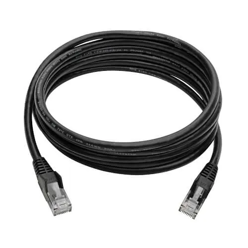 Tripp Lite N201-007-BK CAT6 Snagless Molded Gigabit Patch Cable, UPT, RJ45 M/M, 7' (2.13m), Black