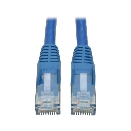 Eaton Tripp Lite N201-015-BL CAT6 Snagless Molded Gigabit Patch Cable, UPT, RJ45 M/M, 15' (4.57m), Blue