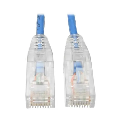 Eaton Tripp Lite N201-S10-BL CAT6 Gigabit Snagless Slim UTP Ethernet Cable RJ45 M/M, PoE, 10' (3.05m), Blue
