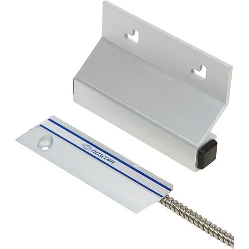 Nascom N205AU/STSD Overhead Door Standard DPDT Switch with Universal Magnet and 24" Armored Cable, Silver