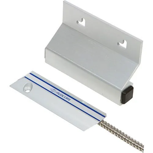 Nascom N205AU/STSD Standard Overhead Door SPDT Set with Universal Magnet, Single Pole, Double Throw, Silver