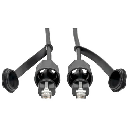 Eaton Tripp Lite N206-PC03-IND Industrial CAT5e / CAT6 STP Ethernet Cable, RJ45 Male to Male, 26AWG, CMX Outdoor, IP68, 3' (0.91m)