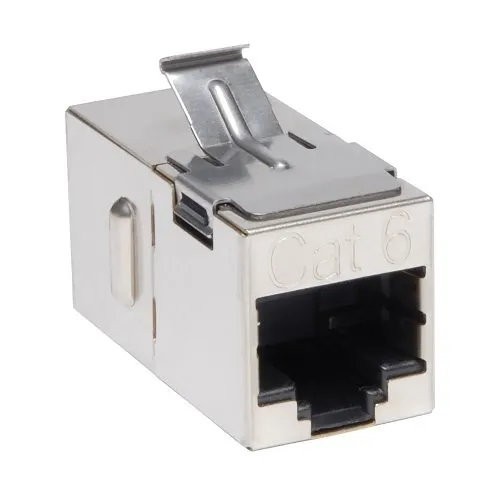 Eaton Tripp Lite N235-001-SH CAT6 RJ45 Straight Through Modular Shielded In-line Snap-in Coupler, F/F, TAA