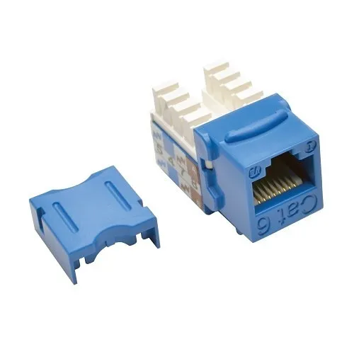 Tripp Lite N238-001-BL CAT6/CAT5e 110 Style Punch Down Keystone Jack, Blue