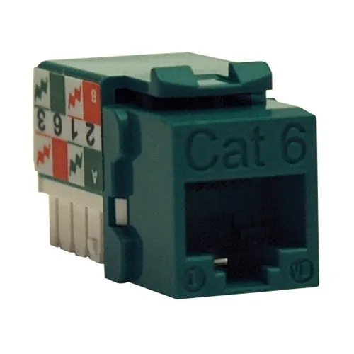 Tripp Lite N238-001-GN CAT6/CAT5e 110 Style Punch Down Keystone Jack, Green