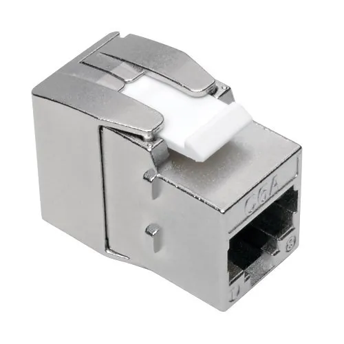 Tripp Lite N238-001-SH-TF Keystone Jack CAT6A/CAT6/CAT5e, RJ45, Shielded, Dust Cap - Toolless, PoE/PoE+ Compliant