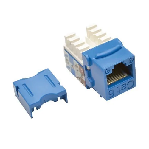 Eaton Tripp Lite N238-025-BL Cat6/Cat5e 110 Style Punch Down Keystone Jack - Blue, 25-Pack, TAA