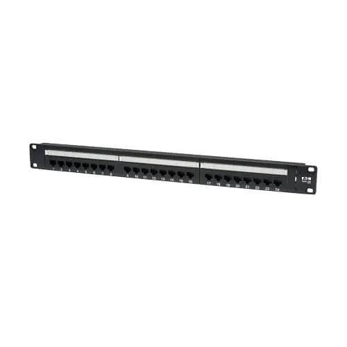 Tripp Lite N252-024 24-Port 1U Rack-Mount CAT6/CAT5 110 Patch Panel, 568B, RJ45 Ethernet