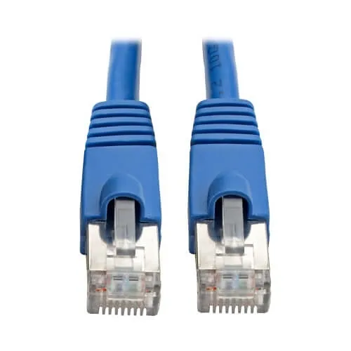 Eaton Tripp Lite N262-005-BL CAT6A 10G Snagless Shielded STP Ethernet Cable, RJ45 Male to Male, PoE, 5' (1.52m), Blue