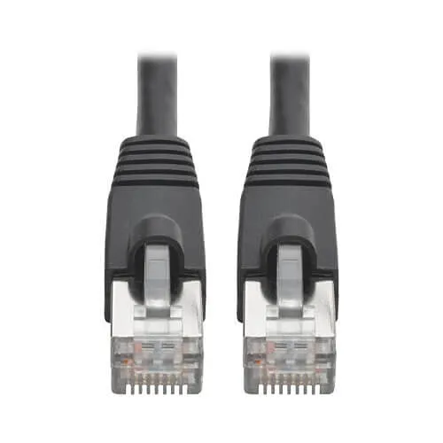 Eaton Tripp Lite N262-020-BK CAT6A 10G Shielded Snagless Patch Cable, STP, PoE, RJ45 M/M, 20' (6.09m), Black