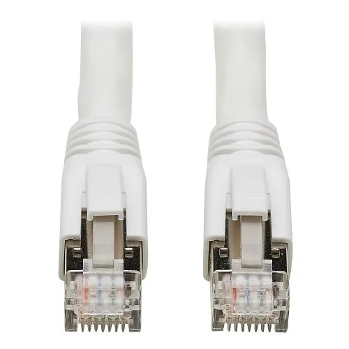 Eaton Tripp Lite N272-060-WH CAT8 Patch Cable 25G/40G-Certified Snagless Shielded S/FTP, RJ45 M/M, PoE, 60', White