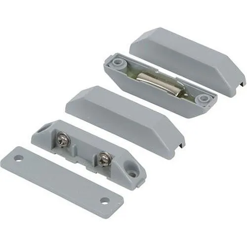 Nascom N282TXGG/ST Surface Mount Terminal Switch/Magnet Set, Low Profile, Beveled Cover Spacers, Gray