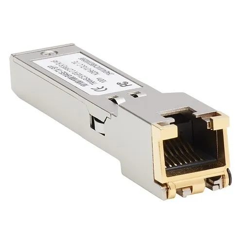 Eaton Tripp Lite N286-01GLC-TE Cisco-Compatible GLC-TE SFP Transceiver, 10/100/1000Base-TX, Copper, RJ45, Cat6, 328.08' (100m)