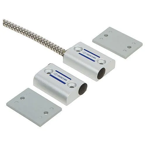 Nascom N505AS/ST Man Door Surface Mount Aluminum/Steel Door Switch Featuring No Dead Spot Technology, Silver