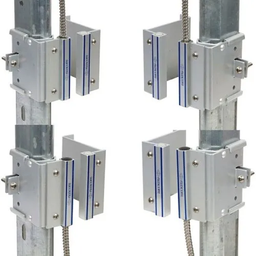 Nascom N505AUTM/ST2CR Overhead Door Rail 2-1/4" Mount, Dual Closed Loop Switch/Magnet Set with 24" Armored Cable, No Dead Spot Technology Silver