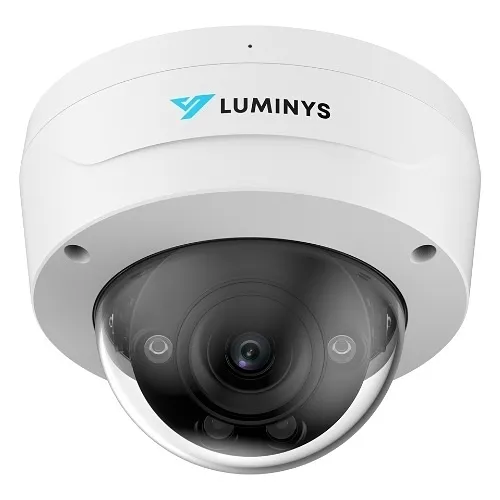 Luminys N5D-12LA2 12MP IP LumiLuxSmart Dome Camera, 2.8mm Lens, IP67, IK10, White
