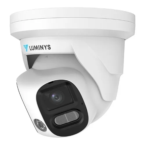 Luminys N5P-8DA2 2 x 4MP IP LumiDeterrent Stitched Turret Camera, 2.8mm Fixed Lens