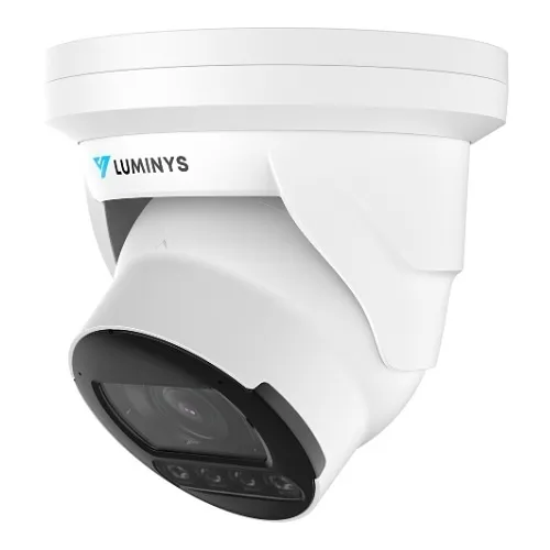Luminys N5T-4LAV 4MP IP LumiLuxSmart Turret Camera, 2.7-12mm Vari-Focal Lens, IP67, White