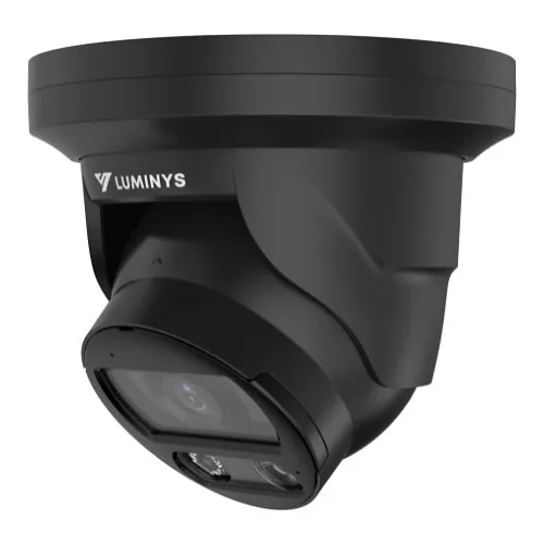 Luminys N5T-8LA2B 8MP IP LumiLuxSmart Turret Camera, 2.8mm Fixed Lens, LumiPower, Black