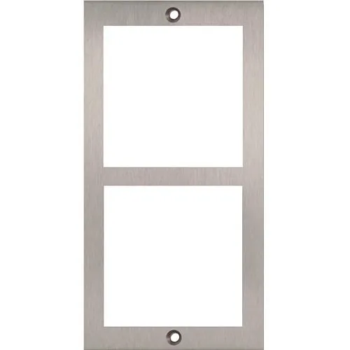 Alpha N6002/AL Nexa Aluminum Panel Frame, 2-Pack, 2 Gang, Wallplate